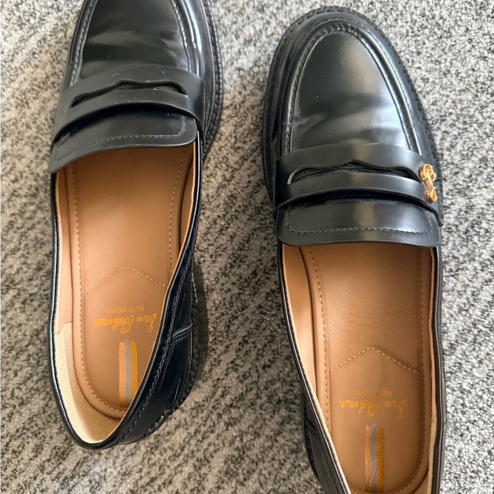 Sam Edelman Black Leather Loafers size 7 (worn once) - Picture 2 of 4